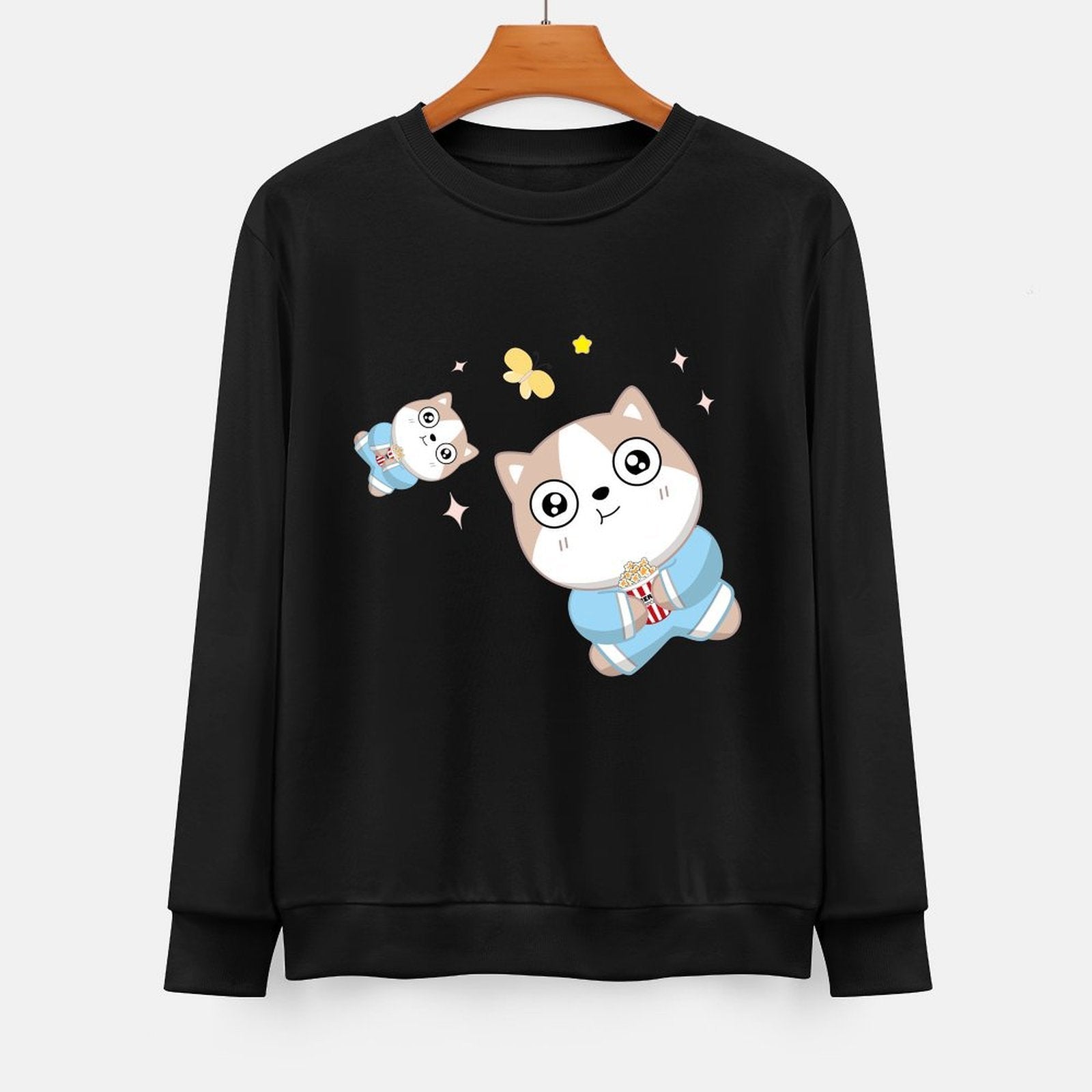 Front Patterned Long Sleeve TopEverydayWear YearRound